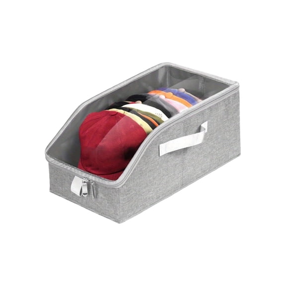 Zeiwohndc Multipurpose Hat Storage Bag Durable Zippered Design Wall Mounted Cap Organizers