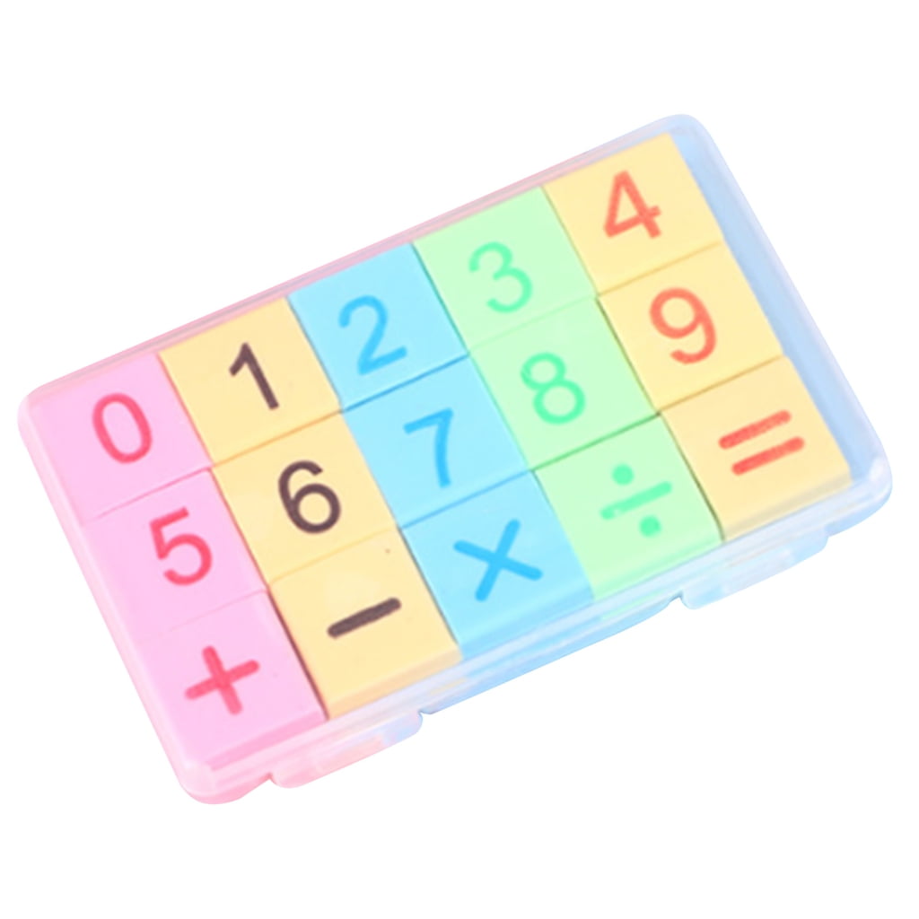 Zeiwohndc Multipurpose Small Size Number Erasers for Drawing Studio and Home Use