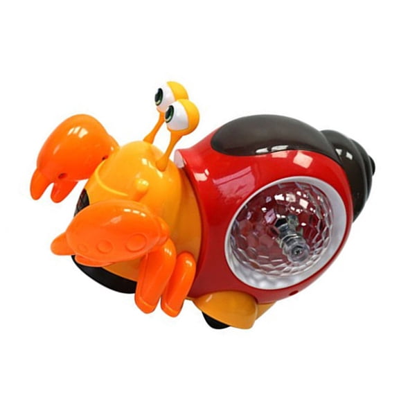 Zeiwohndc Musical LightUp Crab Electric Robot Animal Toy For Kids Indoor Entertainment