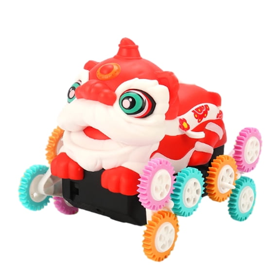 Zeiwohndc Musical Rolling Electronic Vehicle Toy for Kids Light Up Crawling Lion