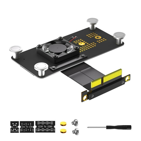 Zeiwohndc NGFF M.2 Key M Slot NVME SSDs Converters Adapter Card for 2230/2242/2260/2280
