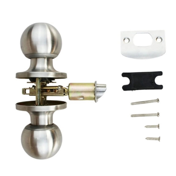 Zeiwohndc No Key Entry Passage Lock Stainless Steel Construction Simple Setups Interior Door Hardware