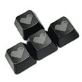thumbnail image 1 of Zeiwohndc OEM Transparent Heart Keycaps WASD Keycaps For Mechanical Keyboards 4PCS, 1 of 7