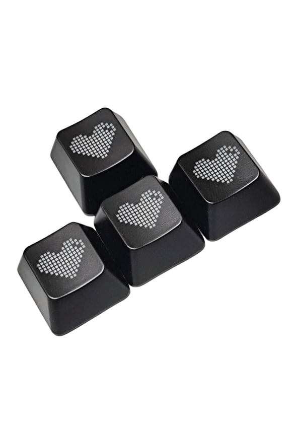 OEM Transparent Heart Keycaps WASD Keycaps For Mechanical Keyboards 4PCS