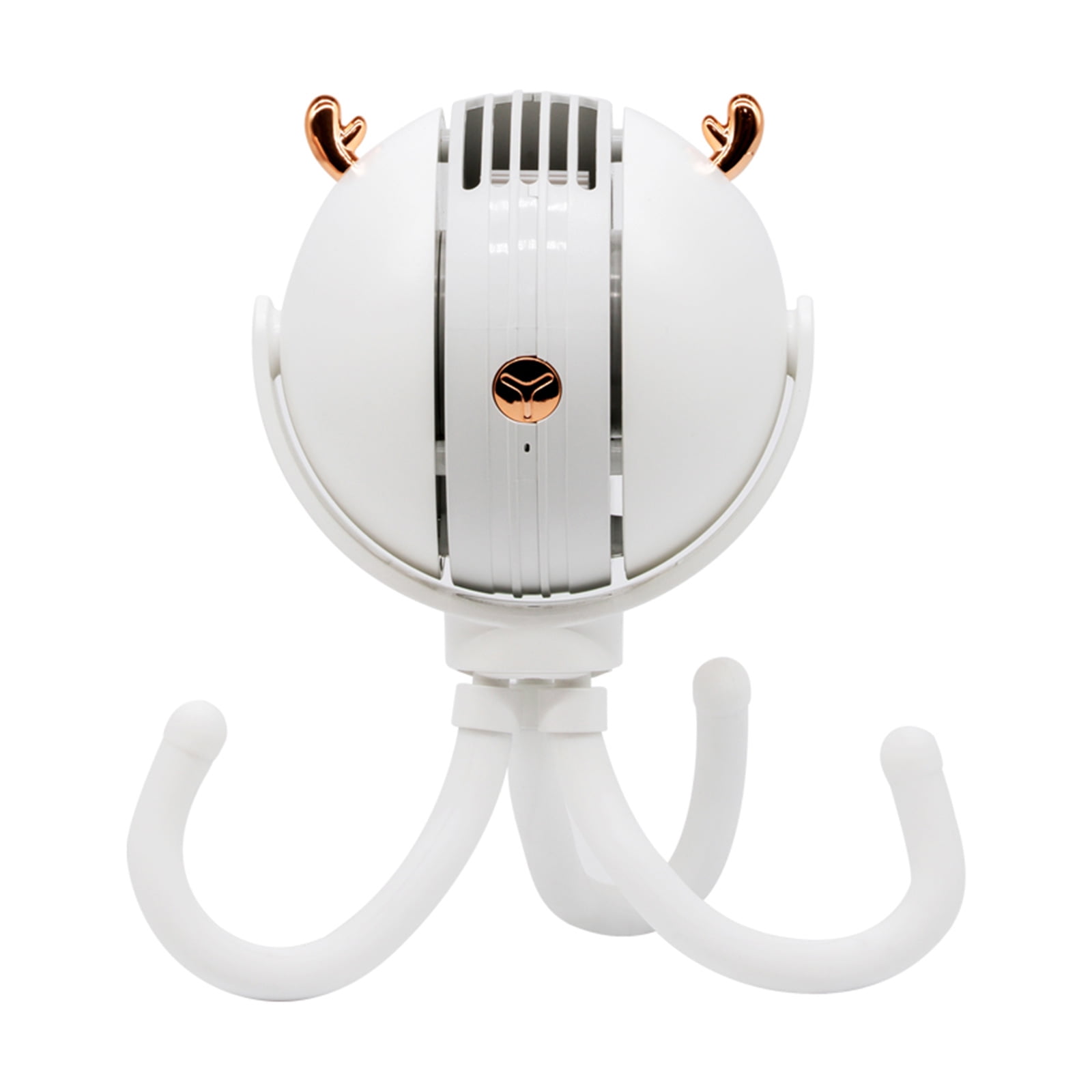 Zeiwohndc Octopus Deformation Handheld Fan Mini Bladeless Stroller Fan USB Rechargeable
