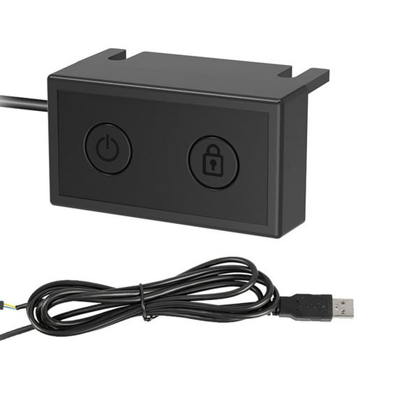 Zeiwohndc PC Power Button Desktop Power Button External Lock Screen Switches PC Power