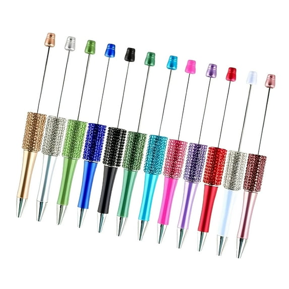 Zeiwohndc Pack Of 12 Colorful Beadable Pens For Unique Writing Experience And Creativity