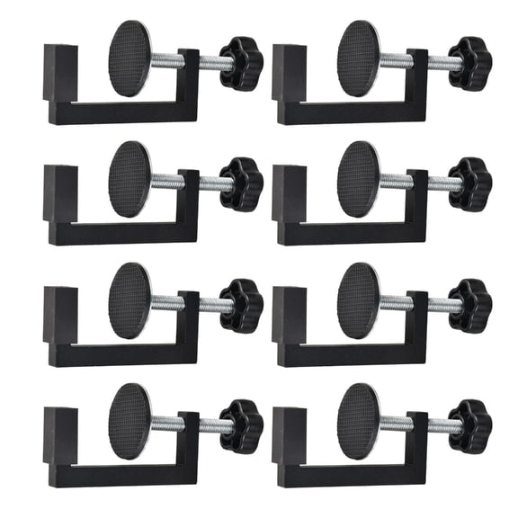 Zeiwohndc Pack Of 8 Adjustable Screw Clamp With Nonslip Rubber Pad For Woodworking Welding