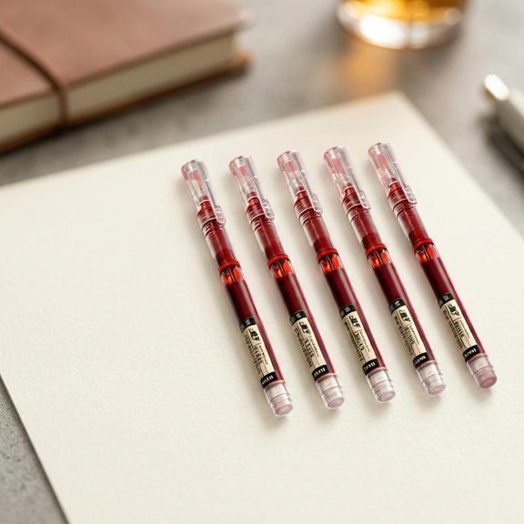 Zeiwohndc Pack of 12 Smooth Flow Fountain Pen Fine Tip Design for Precise Handwriting
