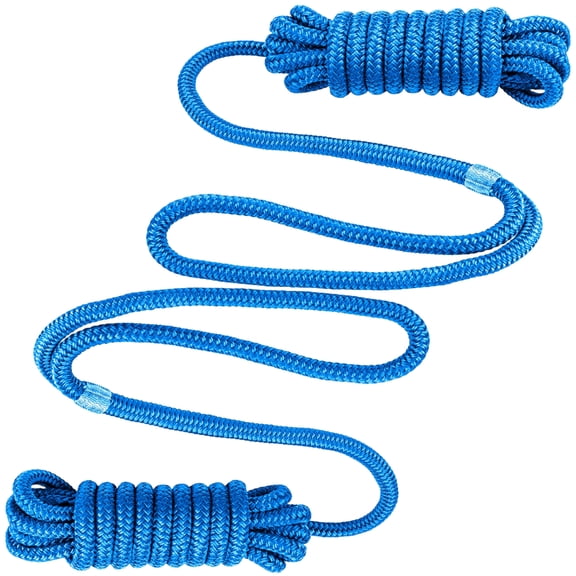 Zeiwohndc Pack of 2 Heavy Duty Marine Mooring Ropes Pre Spliced Rings Nylon Construction