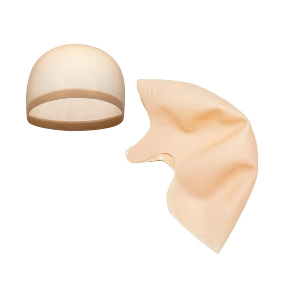 Zeiwohndc Party Bald Cap With Detachable Long Ears For Quick Dress Up And Photo