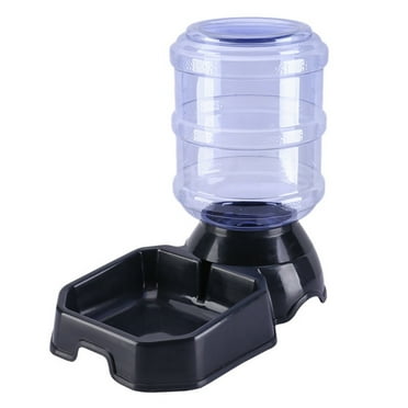 Zeiwohndc Pet Feeder Water Food Dispenser Automatic for Dogs Cats Gravity Refill