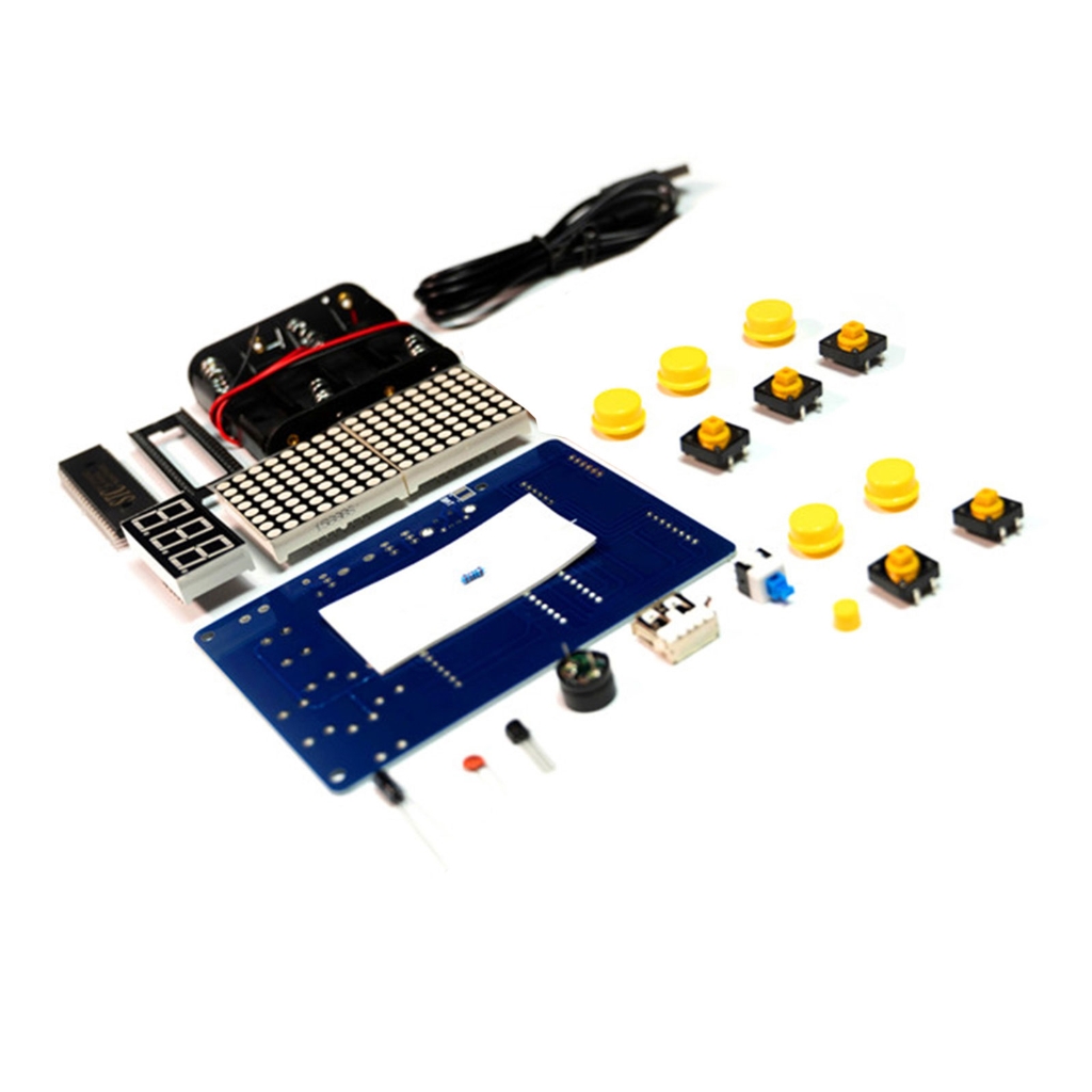Zeiwohndc Pixel Game Console Production Kit 51 Single-chip Game Console ...