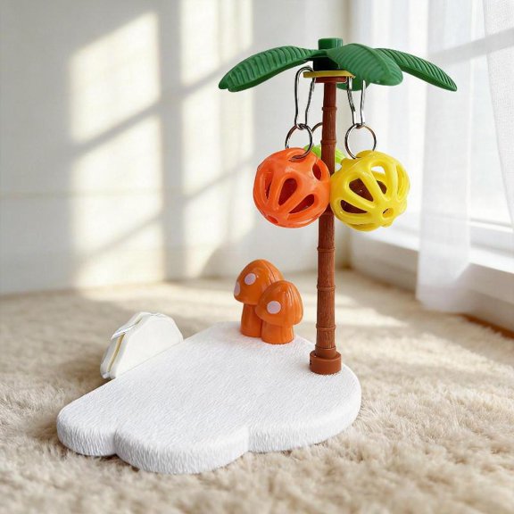 Zeiwohndc Plastic Bird Toy Encourages Natural Chewing Behavior In Pet Birds Enrichment