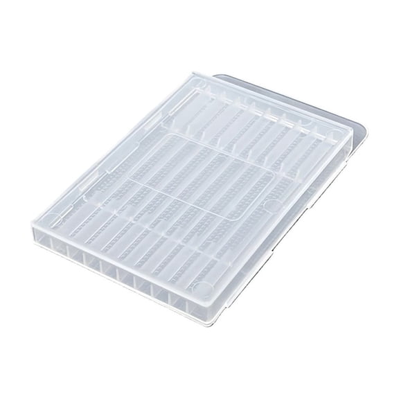 Zeiwohndc Plastic Drill Bit Storage Case Box With Organizer Sections And Hanging Hook