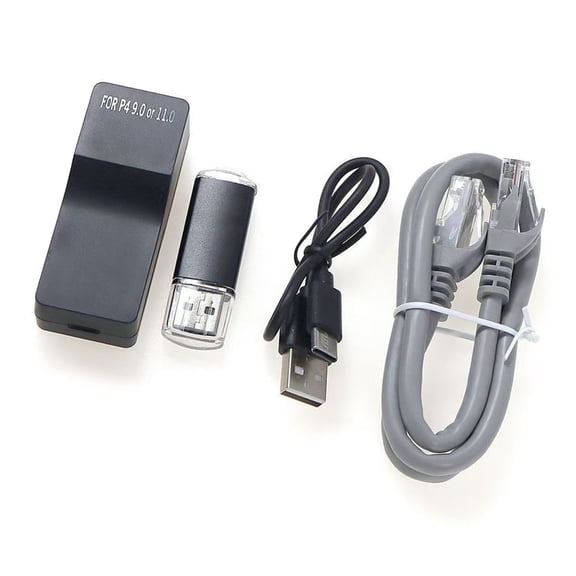 Zeiwohndc Plug Play USB Key for Game Console FW 9.0 to 11.0 Systems with Ethernet Support