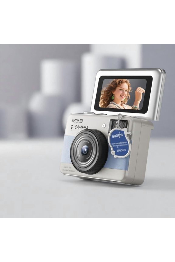 Pocket Sized 1.47Inch LCD Screen Keychain Camera With 6800W Resolution