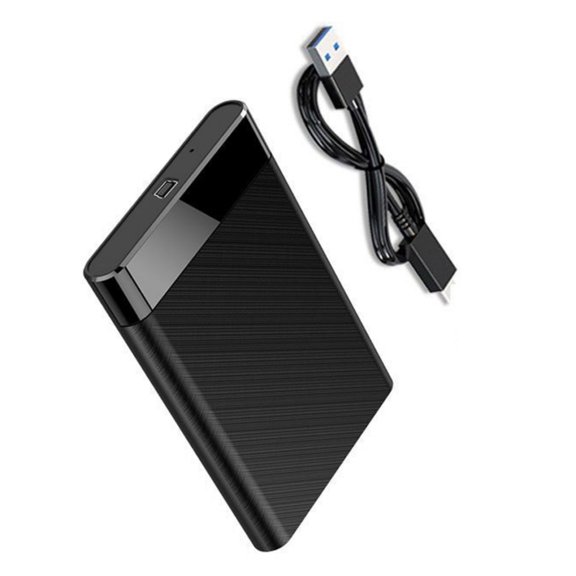 Zeiwohndc Portable SATA3.0 to USB C Hard Drive Case for 2.5" Fast Speed Data Transfer