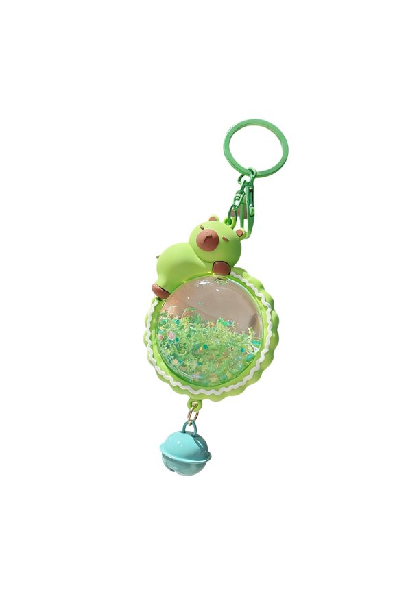 Portable Sand Art Key Holder Alloy Acrylic Construction Decorative For Adults