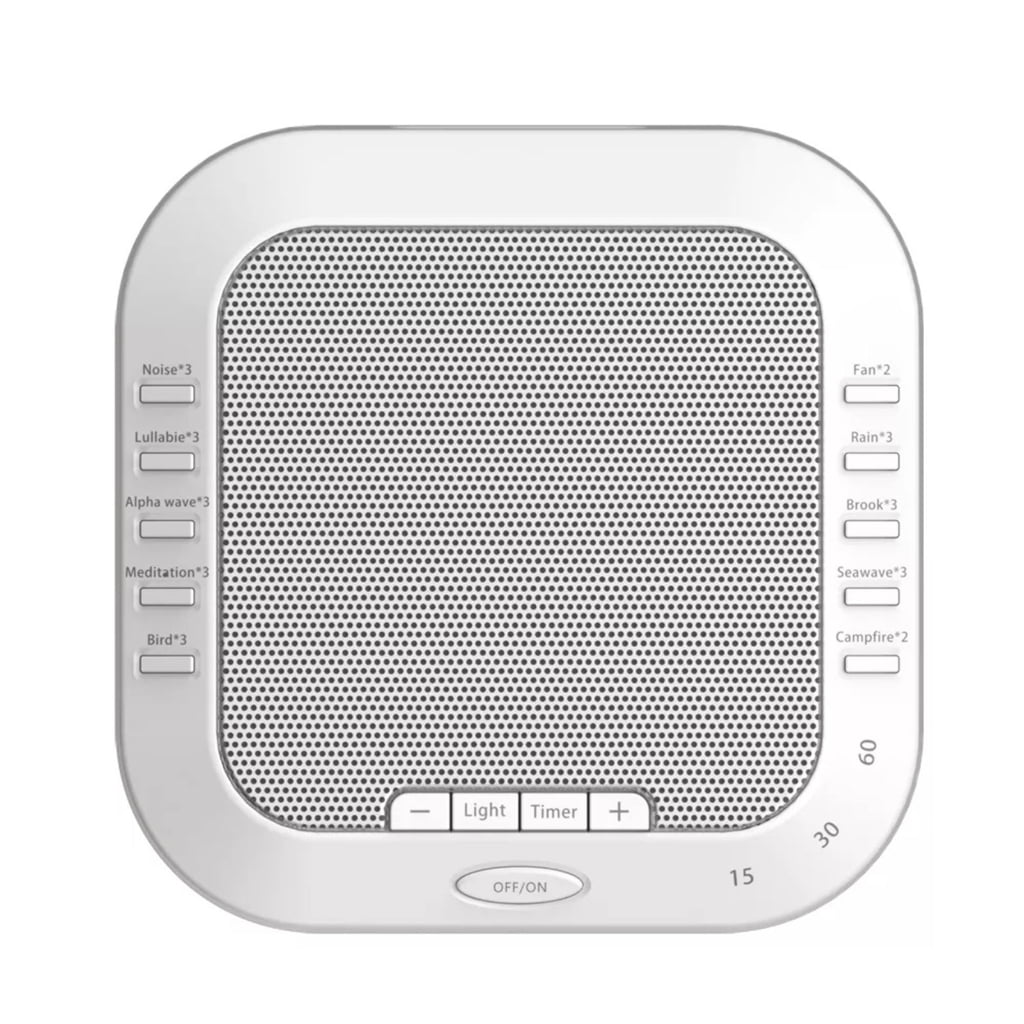 Zeiwohndc Portable White Noise Lamp Sleep Therapy Device Adjustable Timer Rechargeable