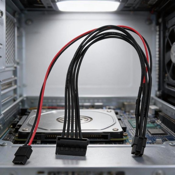 Zeiwohndc Power Adapter Cable For Connecting Mini 6PIN To SATAs For Drive Power Expansion