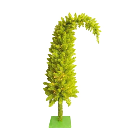 Zeiwohndc Pre Decorated Curvable Branch Christmas Tree 3 Part Metal Relax Holiday Arrange