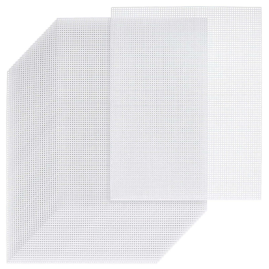 Zeiwohndc Professional Plastic Canvas Sheets Smooth Outside Needlepoint Base Pad