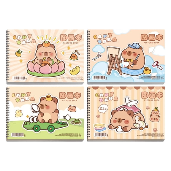 Zeiwohndc Professional Sketchbook Twin Wire Binding Sketching Pad Art Drawing Notebook