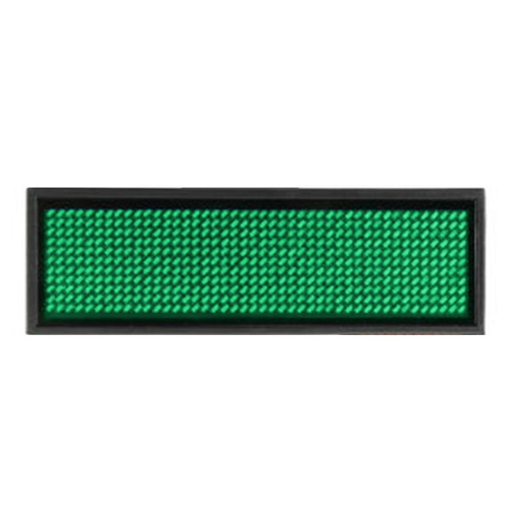 Zeiwohndc Programmable Scrolling Message Board LED Display Languages Mini Name Tag