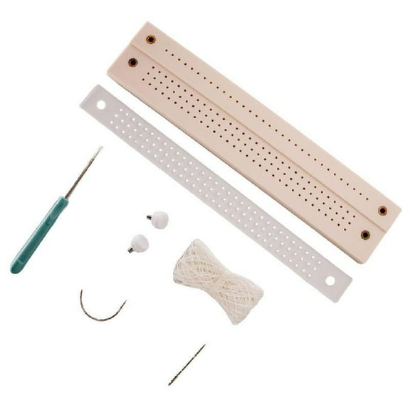 Zeiwohndc Punching Tool Curved Needle Sewing Needle and Thread For Binding Notebooks