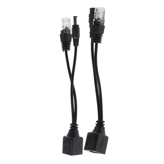 Zeiwohndc RJ45 Injector POE Splitter Adapter Cable Kit Passive Power Over Ethernet 12-48V