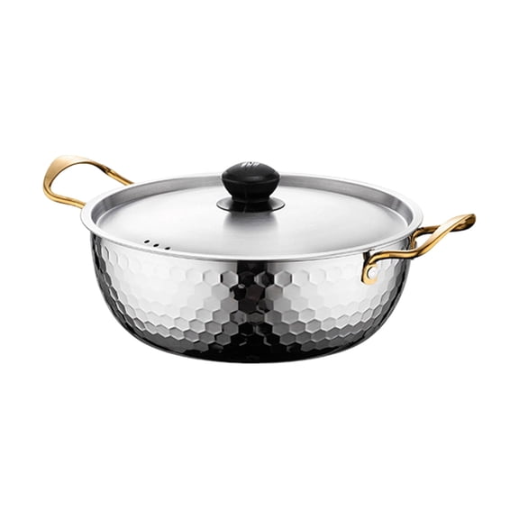 Zeiwohndc Ramen Soup Maker Pot Stainless Steel Construction Multipurpose Kitchen Tool