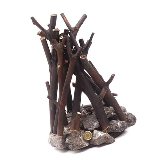 Zeiwohndc Realistic LED Firepit Light With Crackling Sound Effect USB Rechargeable For Inside Use