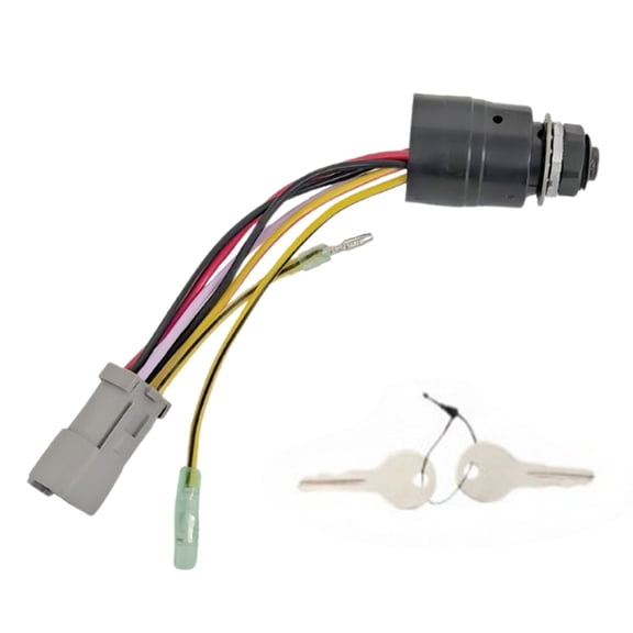 Zeiwohndc Replacement Ignition Switches with Key for Boats 129572 6 Wire Connectors