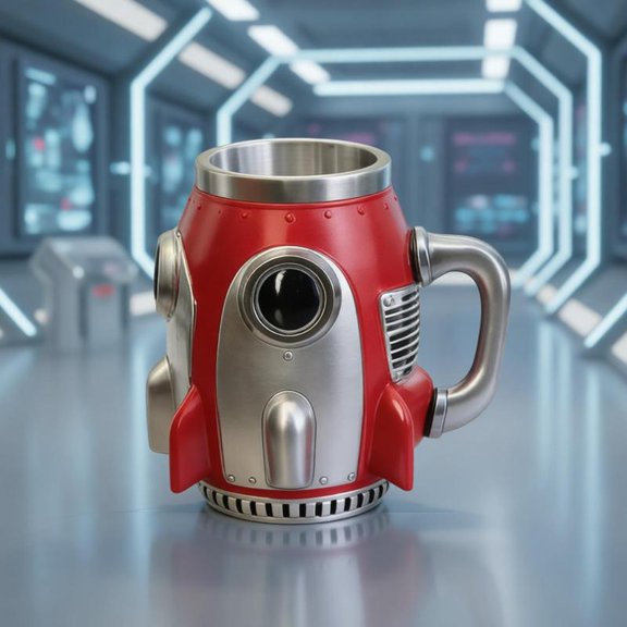 Zeiwohndc Resin Space Themed Mug Rockets Shape Coffee Cup Unique Gift For Coffee Lover