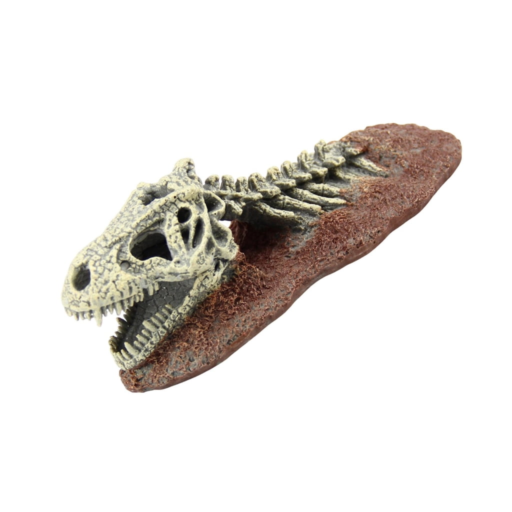 Zeiwohndc Resins Cave Decoration for Small Pet Terrariums Dinosaurs Theme Shelter