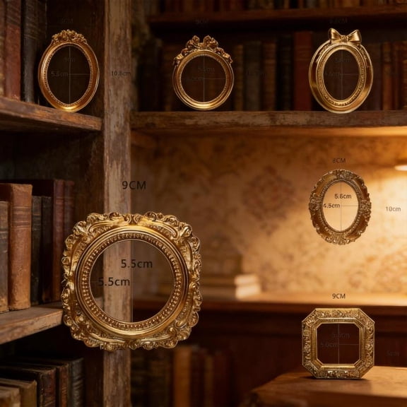 Zeiwohndc Retro Victorian Antique Resin Photo Frame For Portrait And Artistic Display