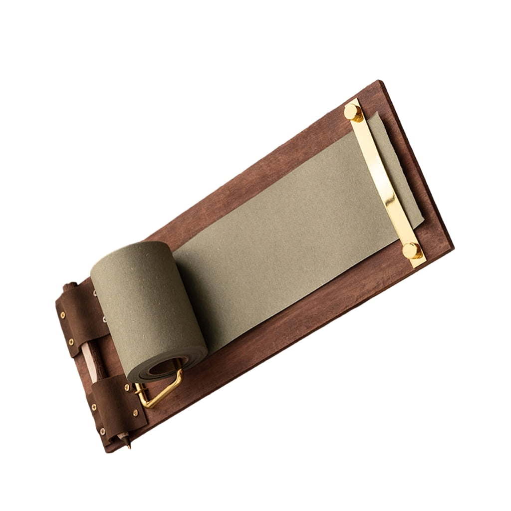 Zeiwohndc Retro Wooden Clipboard Notebook Set With Built In Paper Trimmer for Journaling