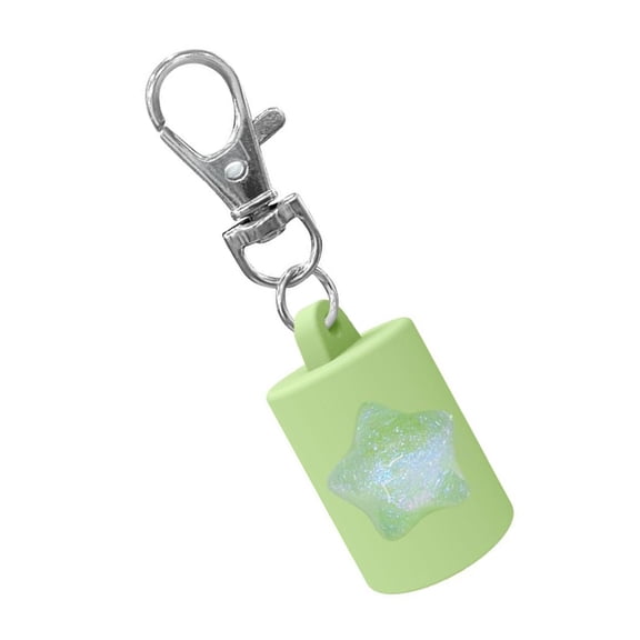 Zeiwohndc Reusable Lip Gloss Container Keychain Cap Leakproof Silicone Design