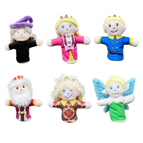 Zeiwohndc Role Playing Princess Finger Puppet Movable Jaw Creative Pretend Play