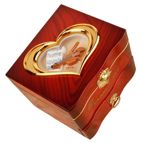 Zeiwohndc Romance Mood Wind Up Dancing Jewelry Music Box Ornament ABS for Bedroom