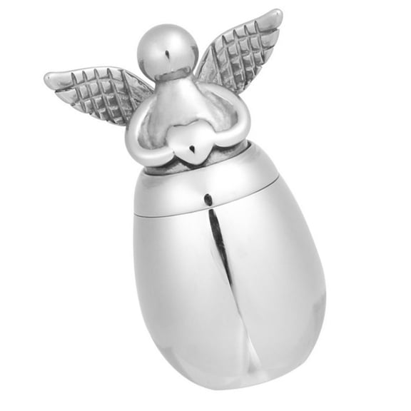 Zeiwohndc Rustless Steel Angels Head Pet Cremation Urn For Memorials And Decoration