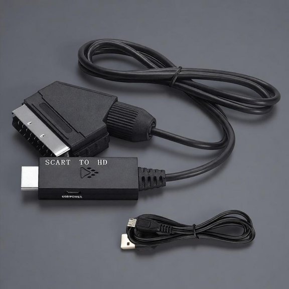 Zeiwohndc SCART to HDTV Adapter from SCART Supporting 1080p 60Hz Output Old Player