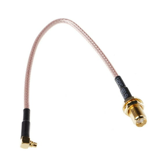 Zeiwohndc SMA Female to MMCX Male Right Angle Pigtail Cable RG316 15cm 6"