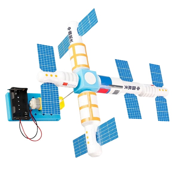 Zeiwohndc Satellite Model Building Set Hands On Assembly Space Station Model for Kids