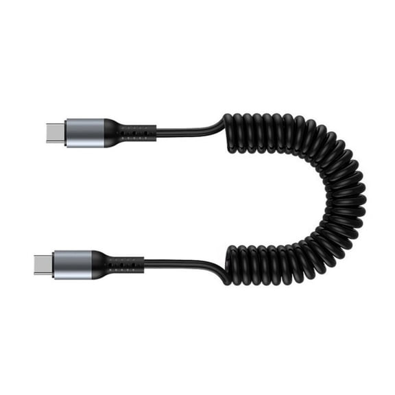 Zeiwohndc Scalable USB Type C Cable Support 6A Fast Charging Data Transfer Wire Black