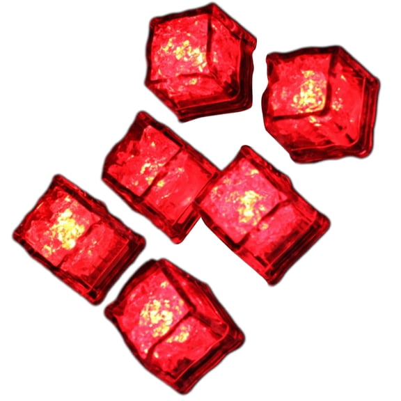 Zeiwohndc Set of 12 Water Activated LED Ice Cube Wine Decorations for Christmas Wedding