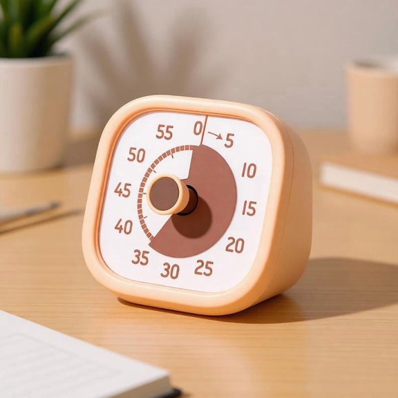 Zeiwohndc Shockproof Countdowns Visual Timer With Large Number Ideal For Multiple Use