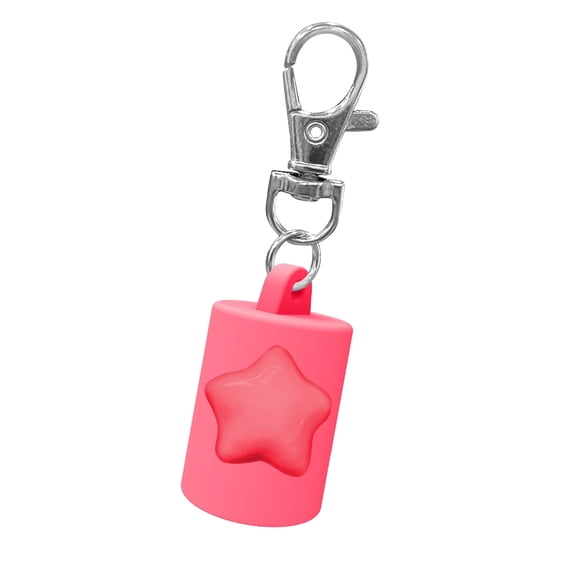 Zeiwohndc Silicone Lip Gloss Keychain Charm 6 Colors Portable Fashion Accessory