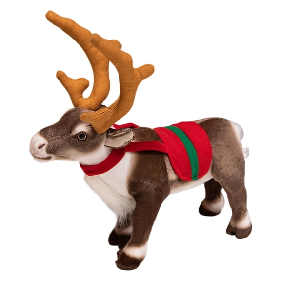 Zeiwohndc Simulation Deer Doll Plush Toy Cuddly Elk Companion Stuffed Animals Kids Gift